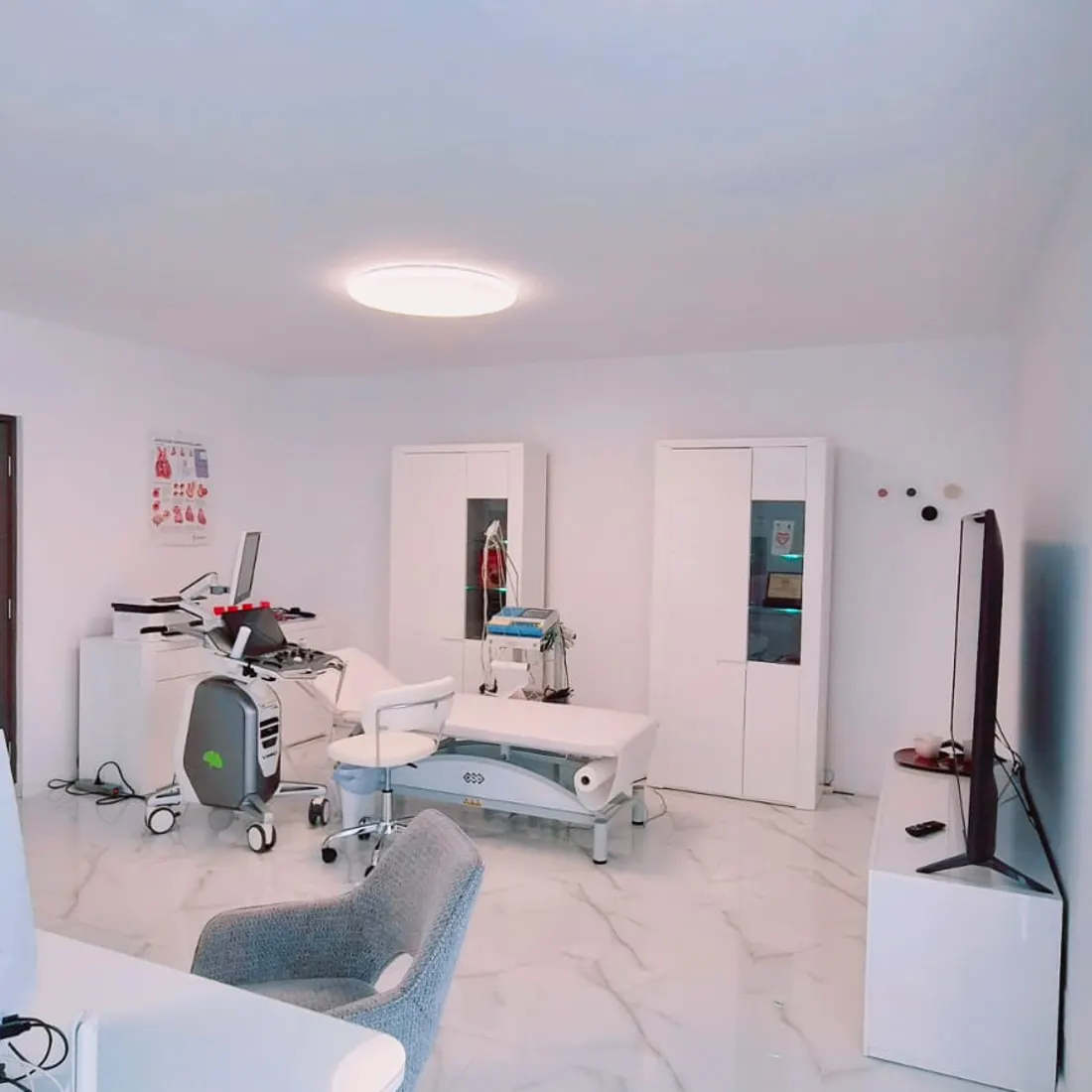 Cabinet de cardiologie, aparatură medicală